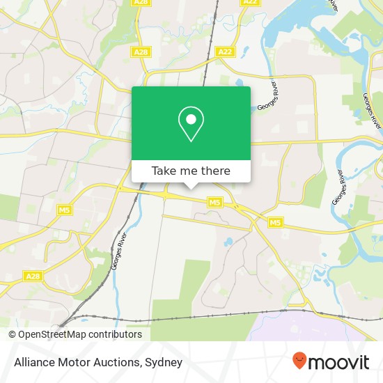 Alliance Motor Auctions map