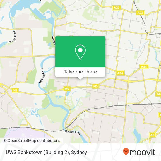 Mapa UWS Bankstown (Building 2)