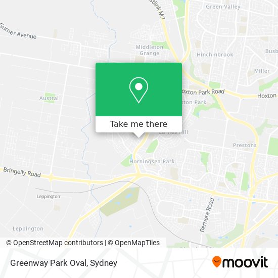 Greenway Park Oval map
