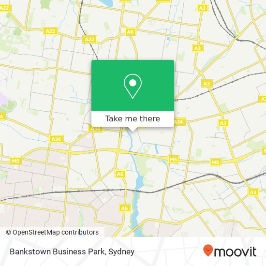 Mapa Bankstown Business Park