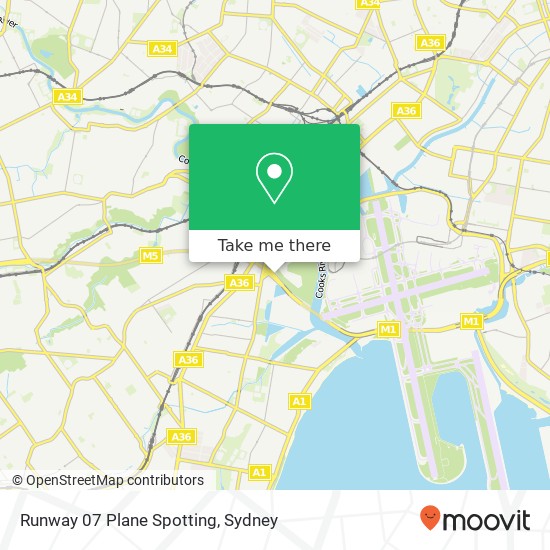 Runway 07 Plane Spotting map