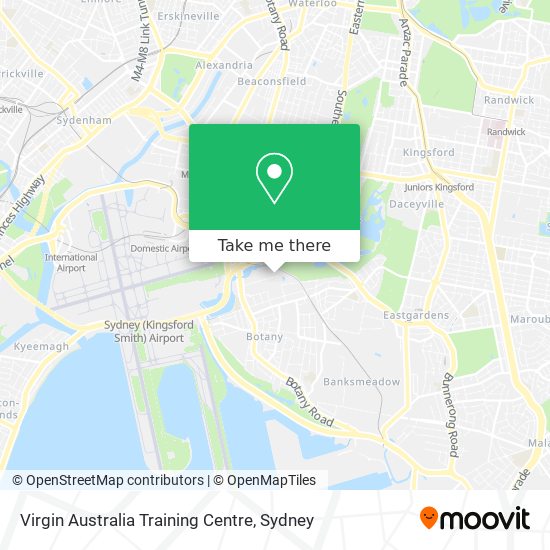 Mapa Virgin Australia Training Centre