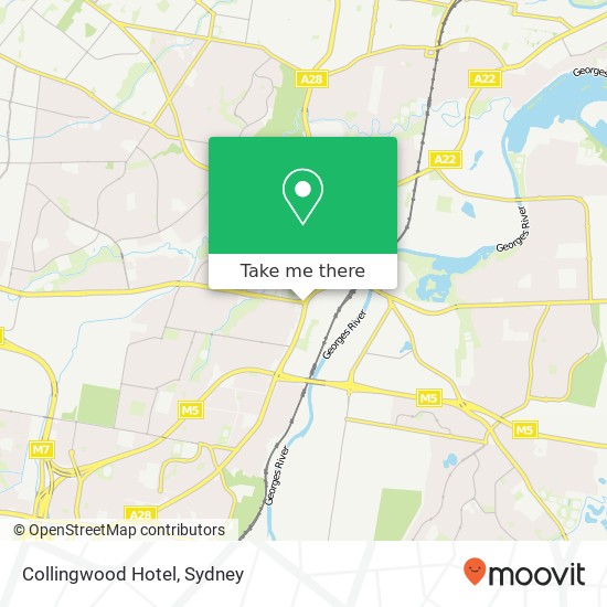Collingwood Hotel map