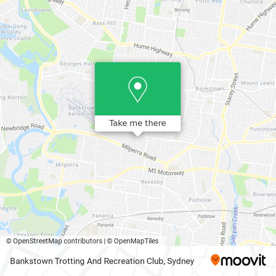 Bankstown Trotting And Recreation Club map