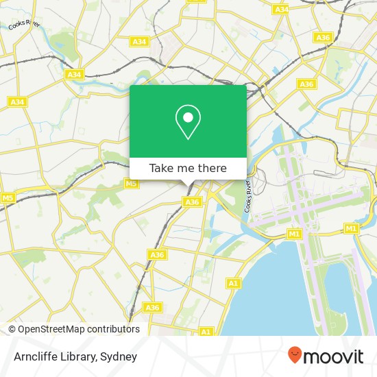 Arncliffe Library map