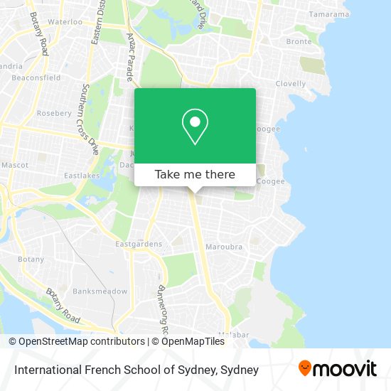 Mapa International French School of Sydney