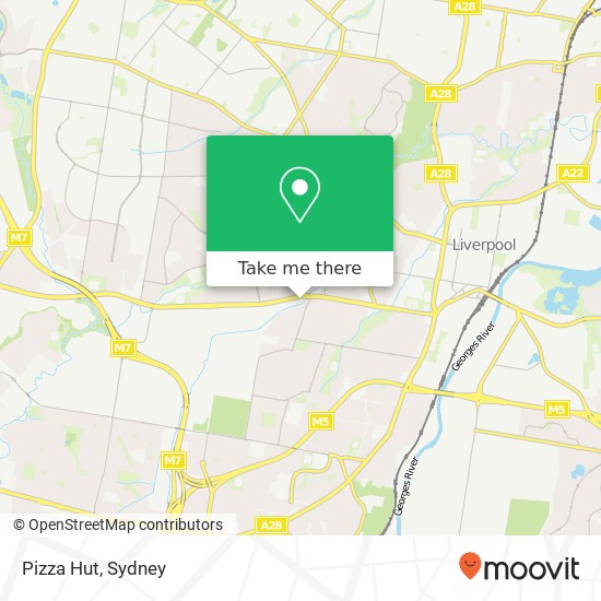 Pizza Hut map