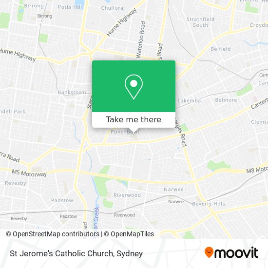 St Jerome's Catholic Church map
