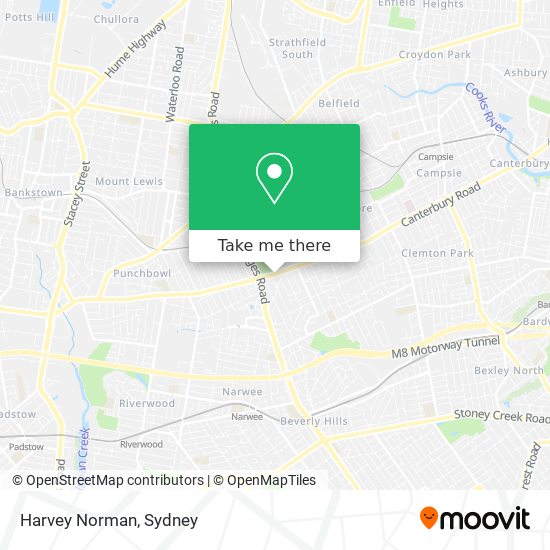 Harvey Norman map