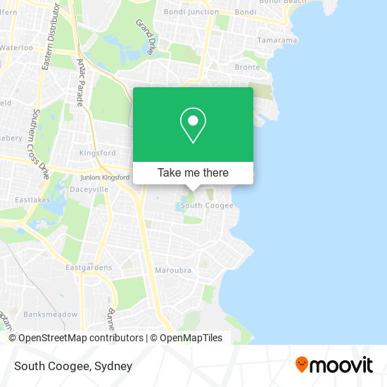 South Coogee map