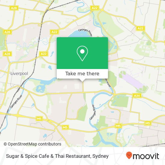 Sugar & Spice Cafe & Thai Restaurant map