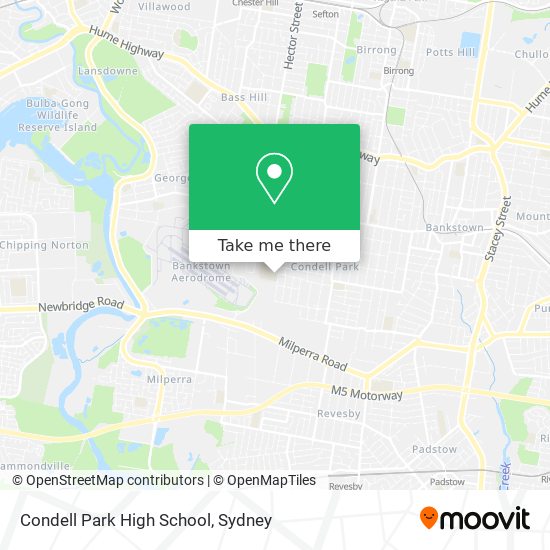 Mapa Condell Park High School