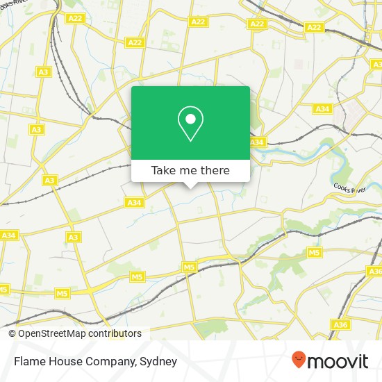 Flame House Company map