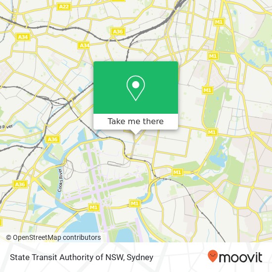 State Transit Authority of NSW map