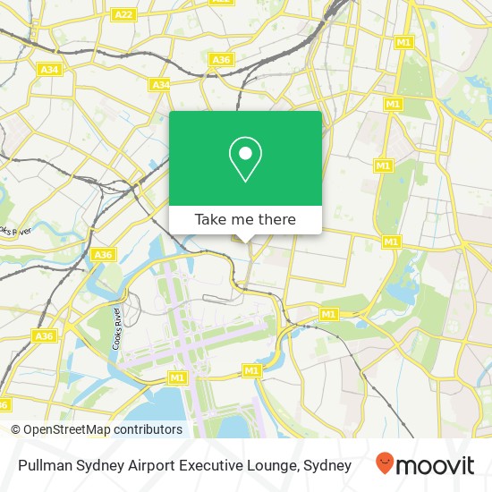 Mapa Pullman Sydney Airport  Executive Lounge