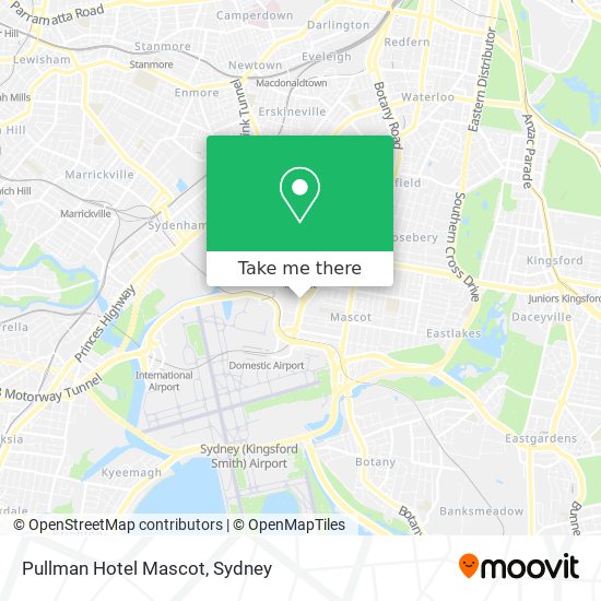 Pullman Hotel Mascot map