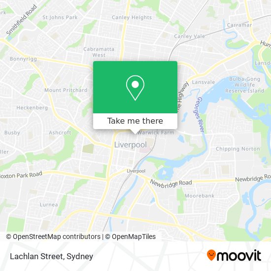 Lachlan Street map