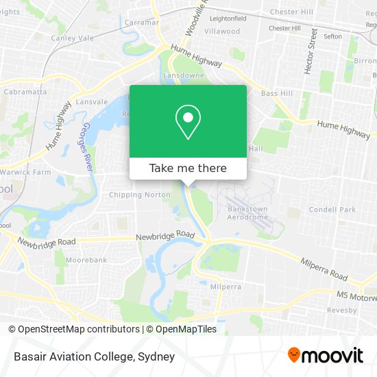 Mapa Basair Aviation College
