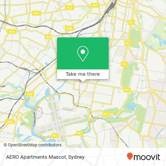 AERO Apartments Mascot map