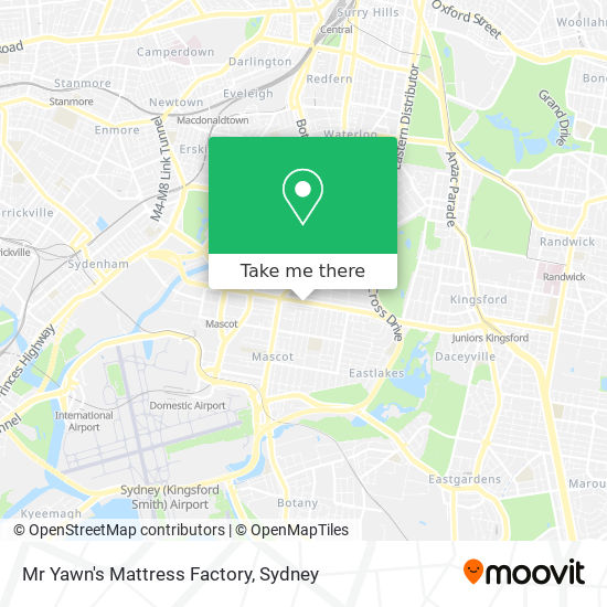 Mapa Mr Yawn's Mattress Factory