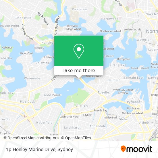 1p Henley Marine Drive map