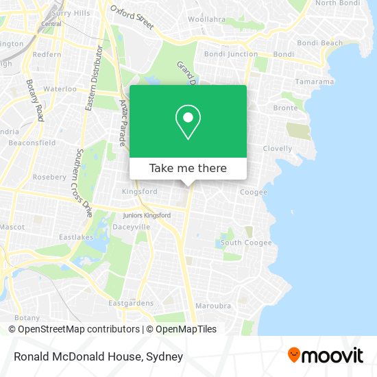 Mapa Ronald McDonald House