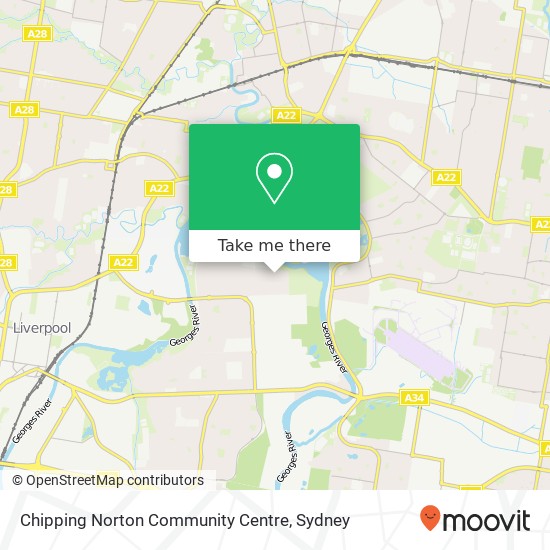 Chipping Norton Community Centre map