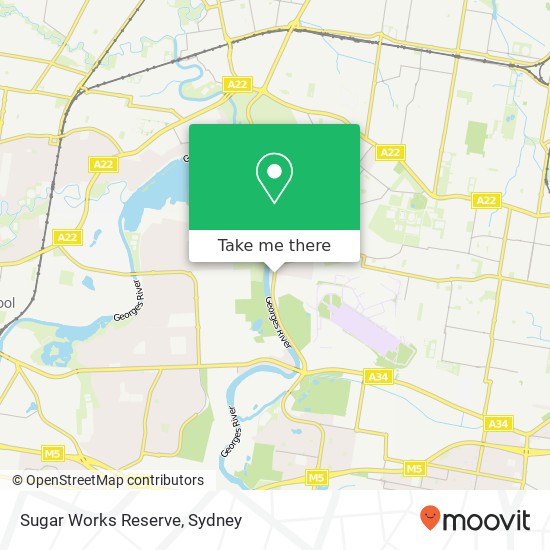 Sugar Works Reserve map