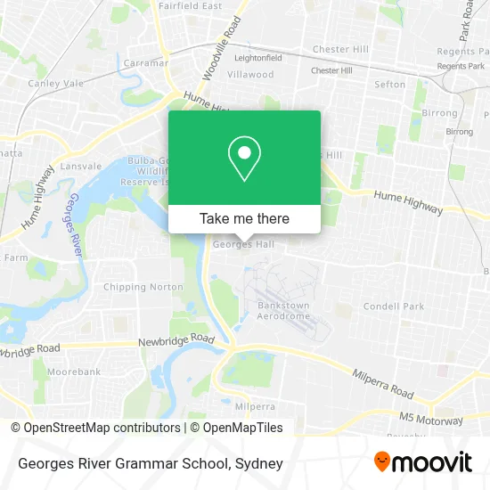 How to Get to Georges River Grammar School in Georges Hall by Bus or Train?