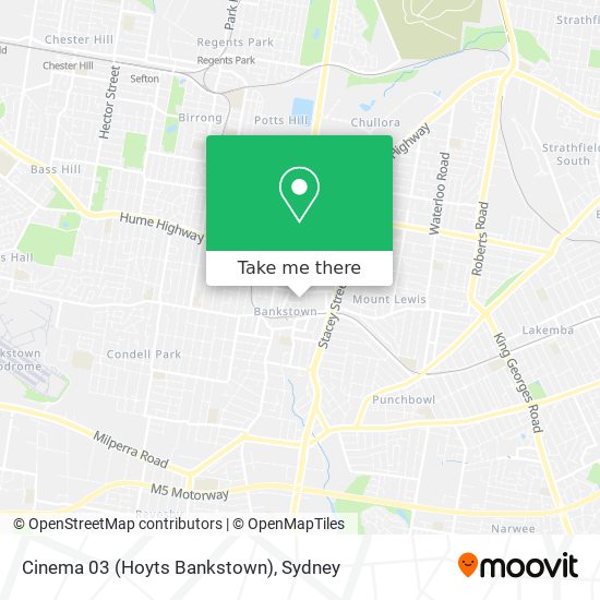 Mapa Cinema 03 (Hoyts Bankstown)