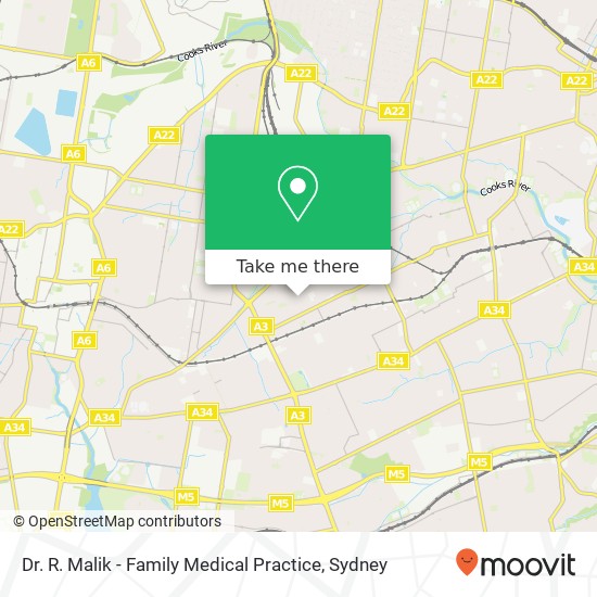 Mapa Dr. R. Malik - Family Medical Practice
