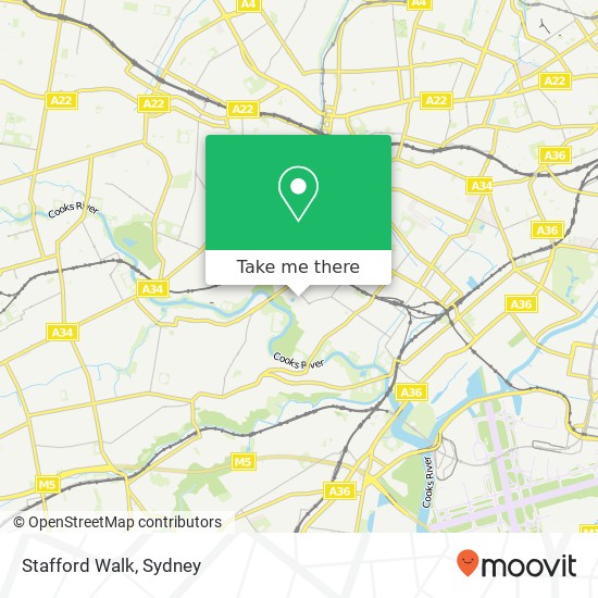 Stafford Walk map