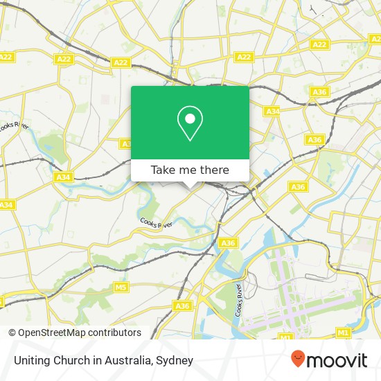 Mapa Uniting Church in Australia