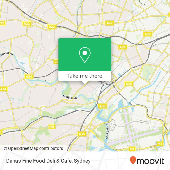 Mapa Dana's Fine Food Deli & Cafe