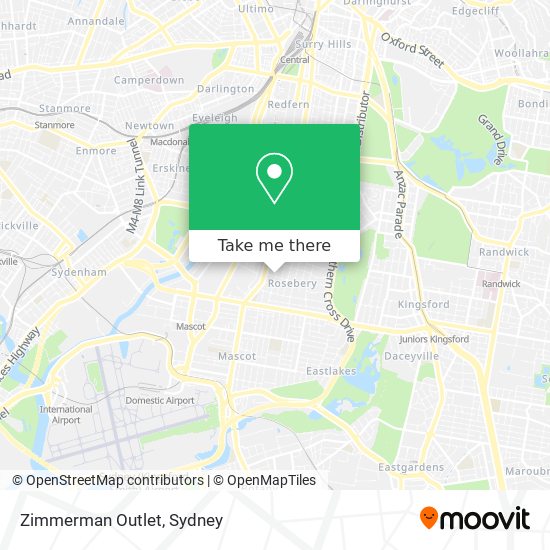 Zimmerman Outlet map