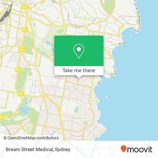 Mapa Bream Street Medical