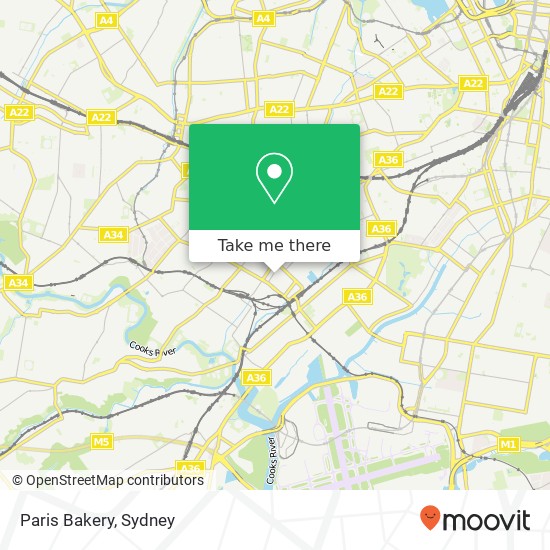 Paris Bakery map