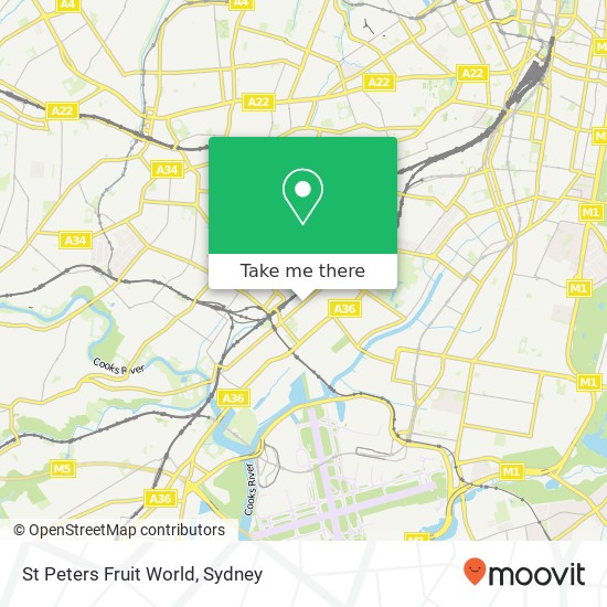 St Peters Fruit World map