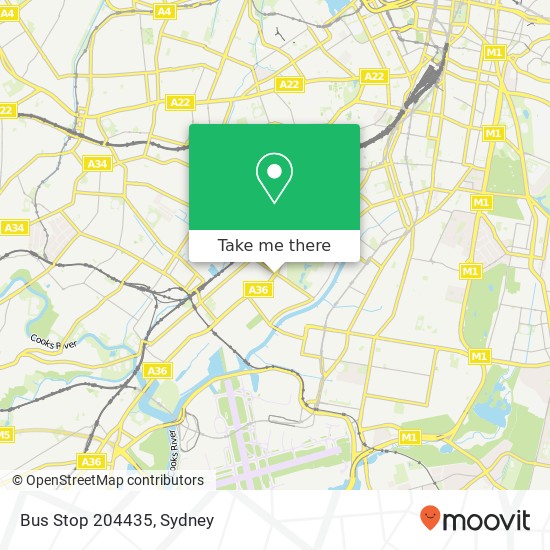 Mapa Bus Stop 204435