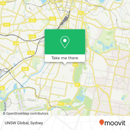 Mapa UNSW Global