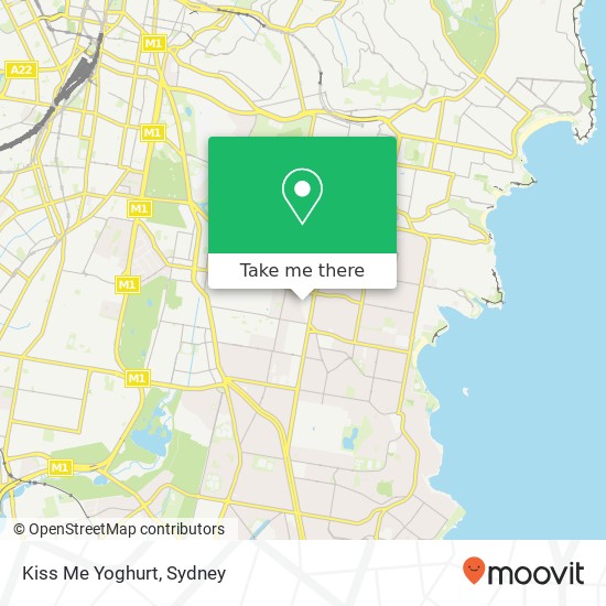 Kiss Me Yoghurt map