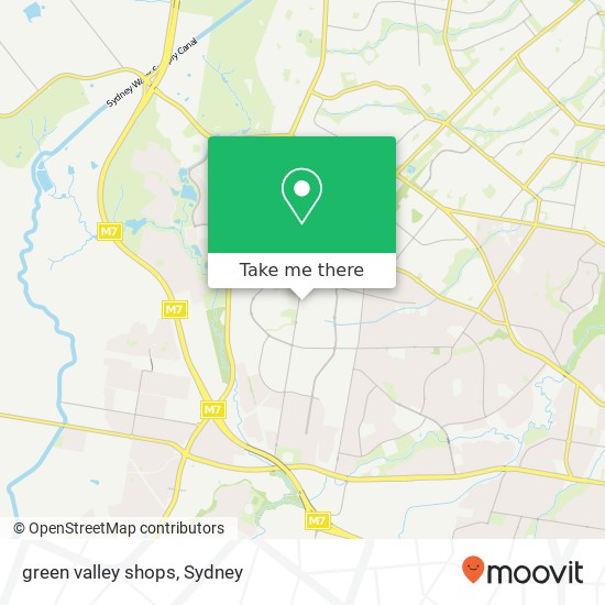 Mapa green valley shops