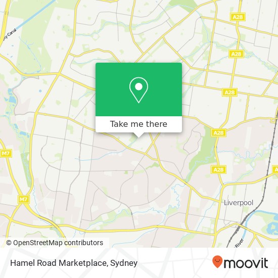 Hamel Road Marketplace map