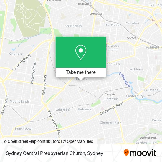 Sydney Central Presbyterian Church map