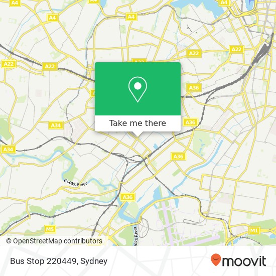 Mapa Bus Stop 220449