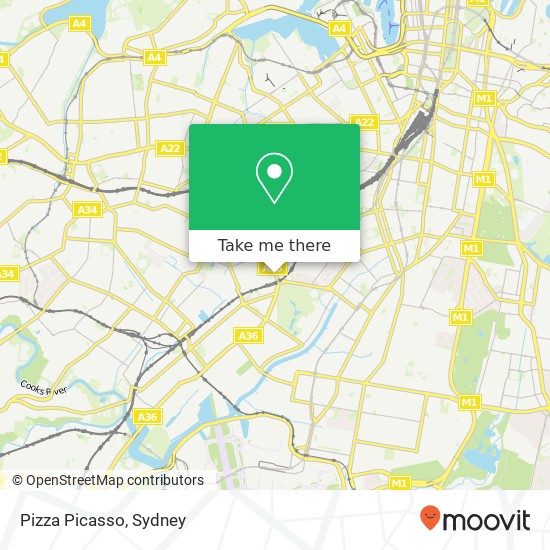 Pizza Picasso map
