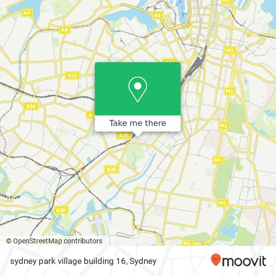 sydney park village building 16 map