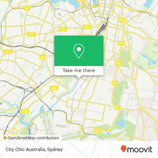 City Chic Australia map