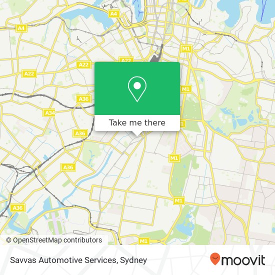 Savvas Automotive Services map