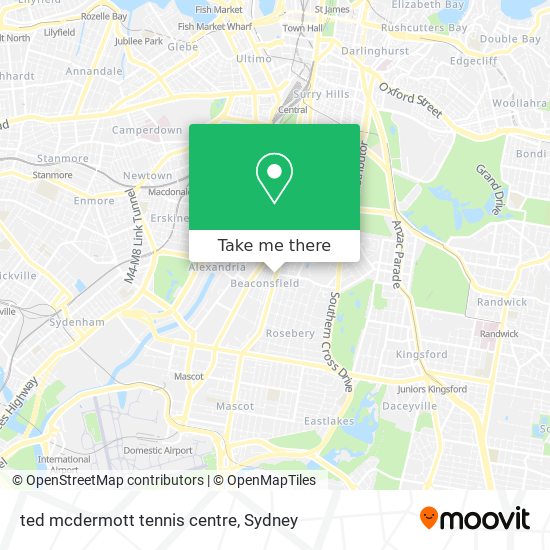 ted mcdermott tennis centre map